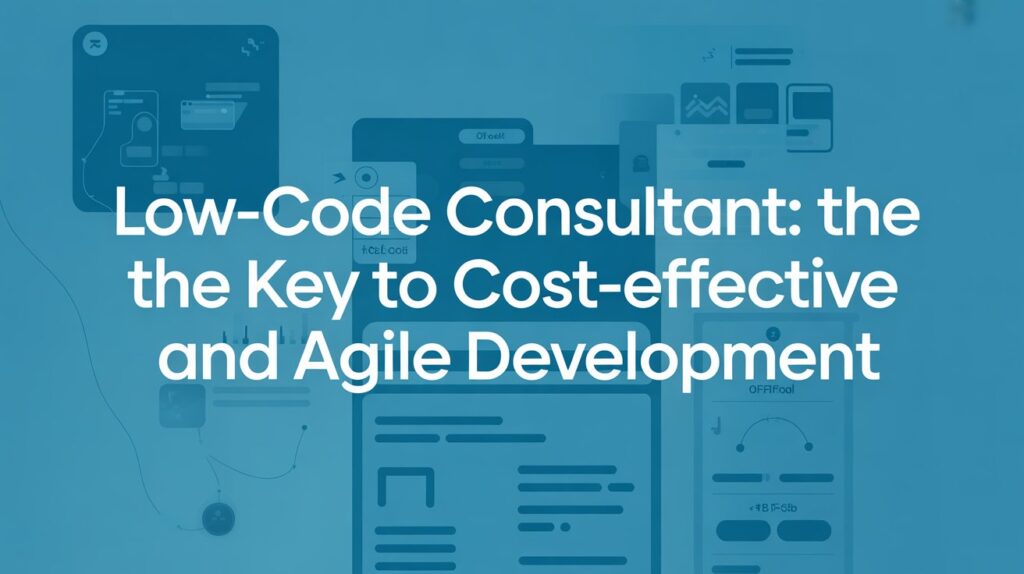 Low-Code Consultant: The Key to Cost-Effective and Agile Development